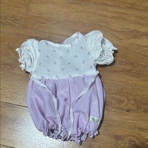 Lavender Cabbage Patch Romper for Preemies